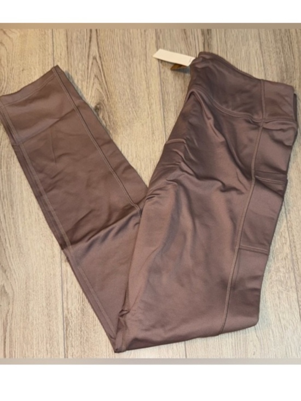 Victoria’s Secret pink purple active fleece lined leggings tights